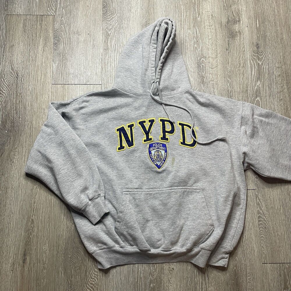Vintage City Of New York Police Department NYPD Hoodie Tag Size XL